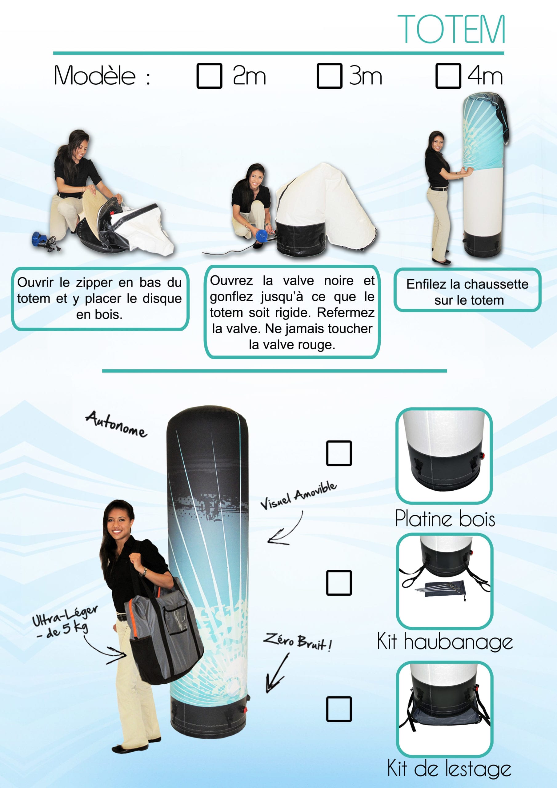 Fiche technique totem publicitaire