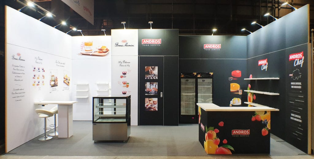 Stand d'exposition pour Andros