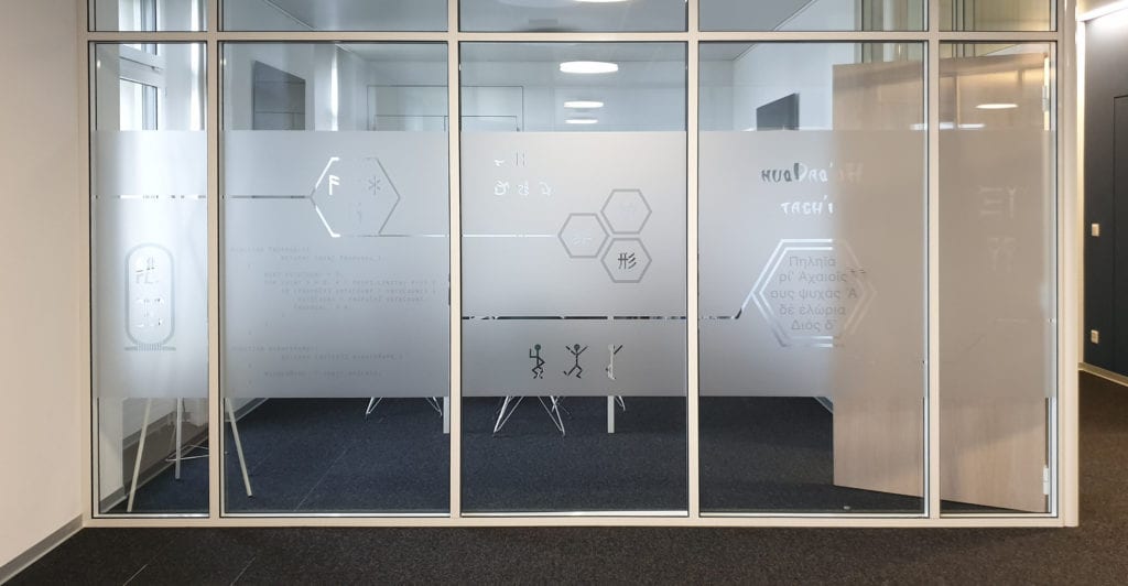 Adhésifs pour vitrine