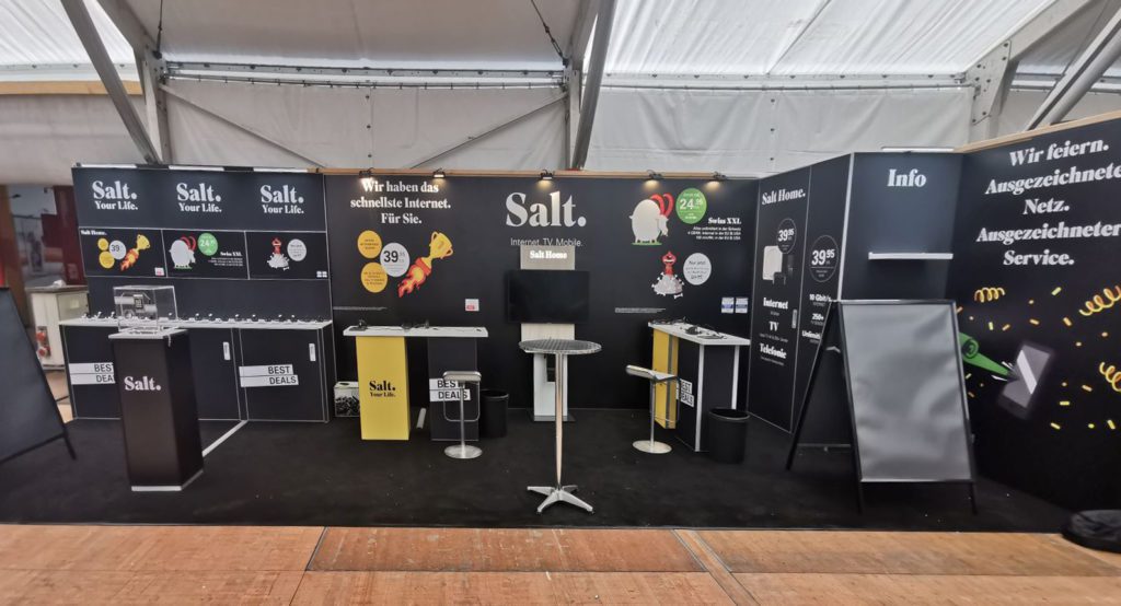 Stand publicitaire pour foire ou comptoir