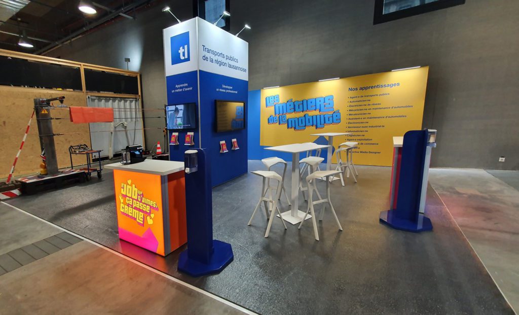 Stand d'exposition pour salon des metiers