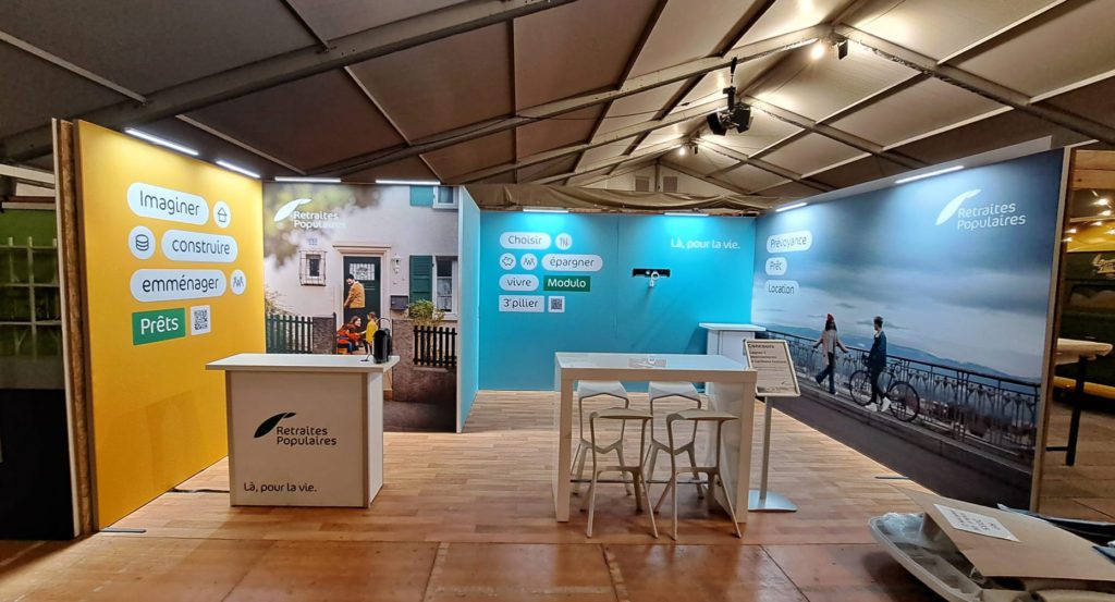 Stand publicitaire de salon