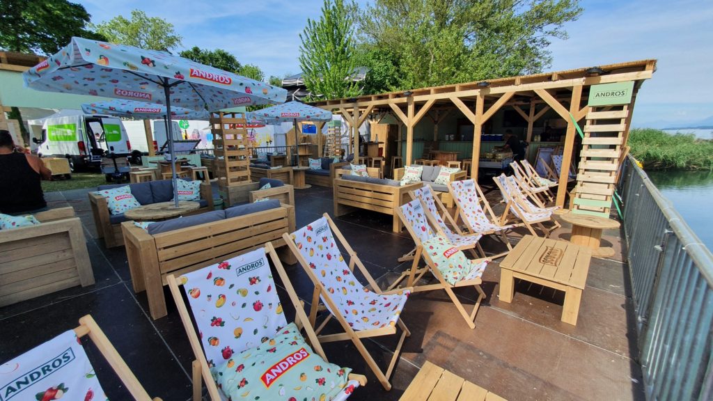 Impression personnalisée sur transat et parasol