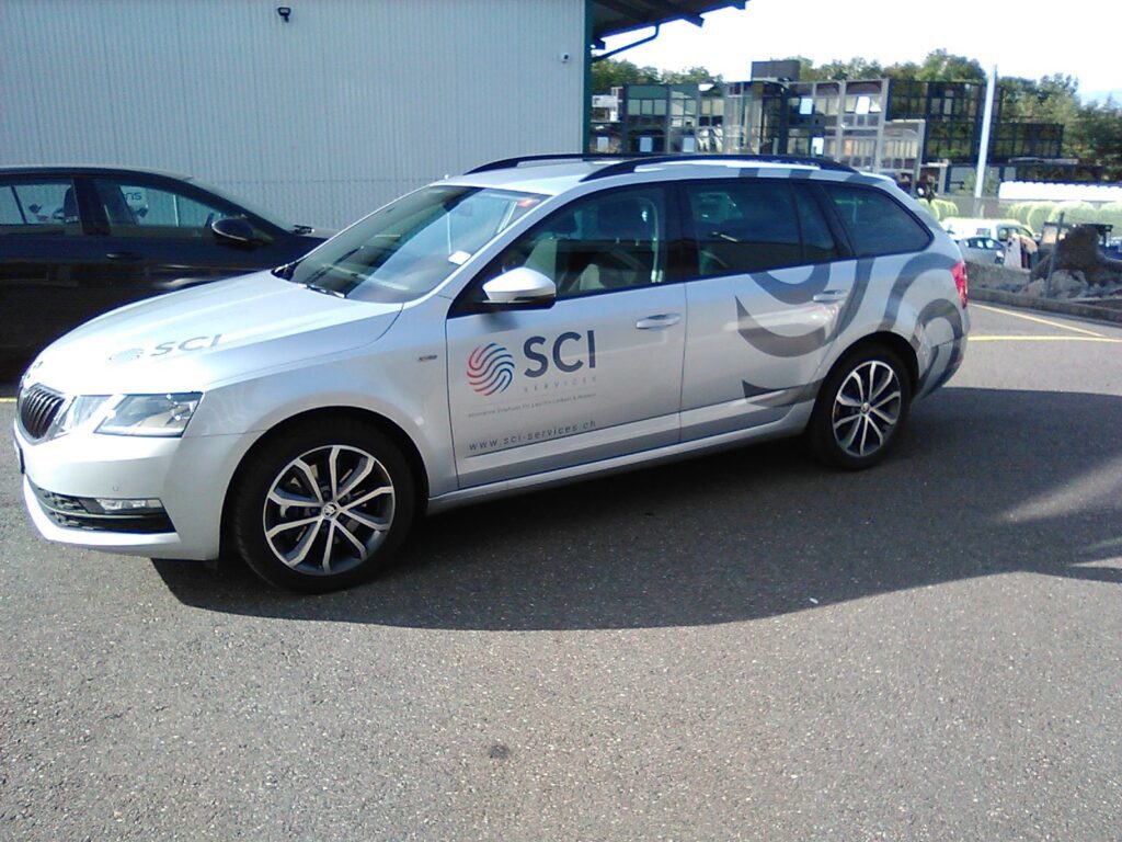 Covering de vehicule societe