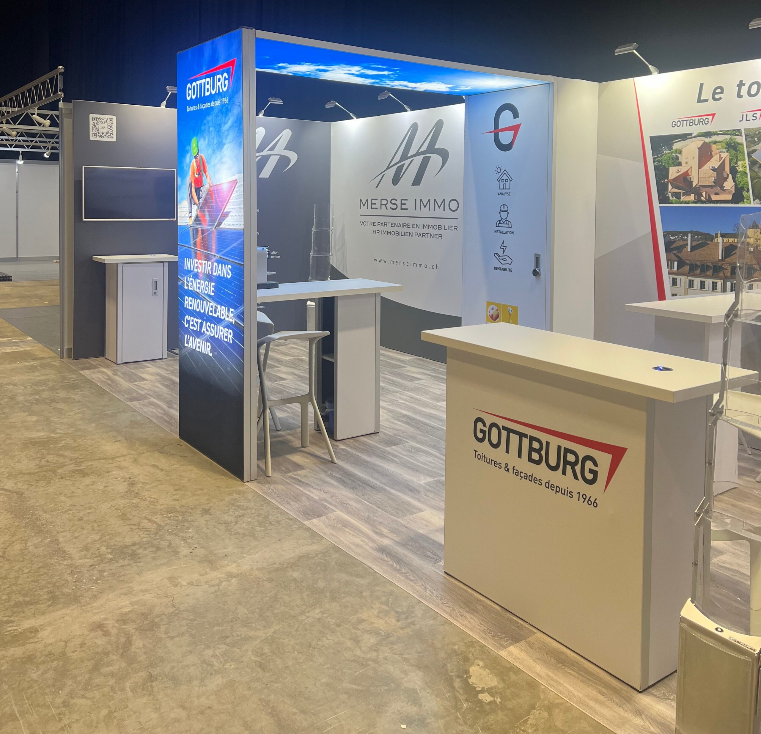 Stand d'exposition modulaire personnalisé