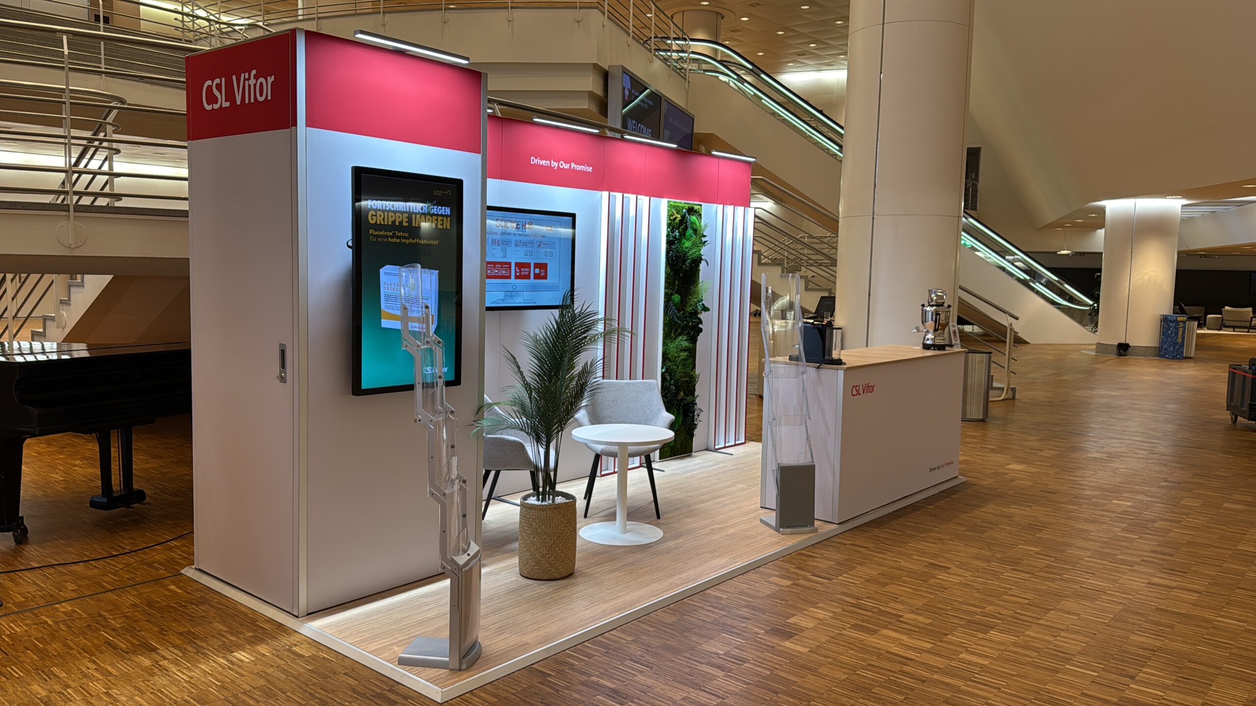 Stand de salon en panoramic h-line