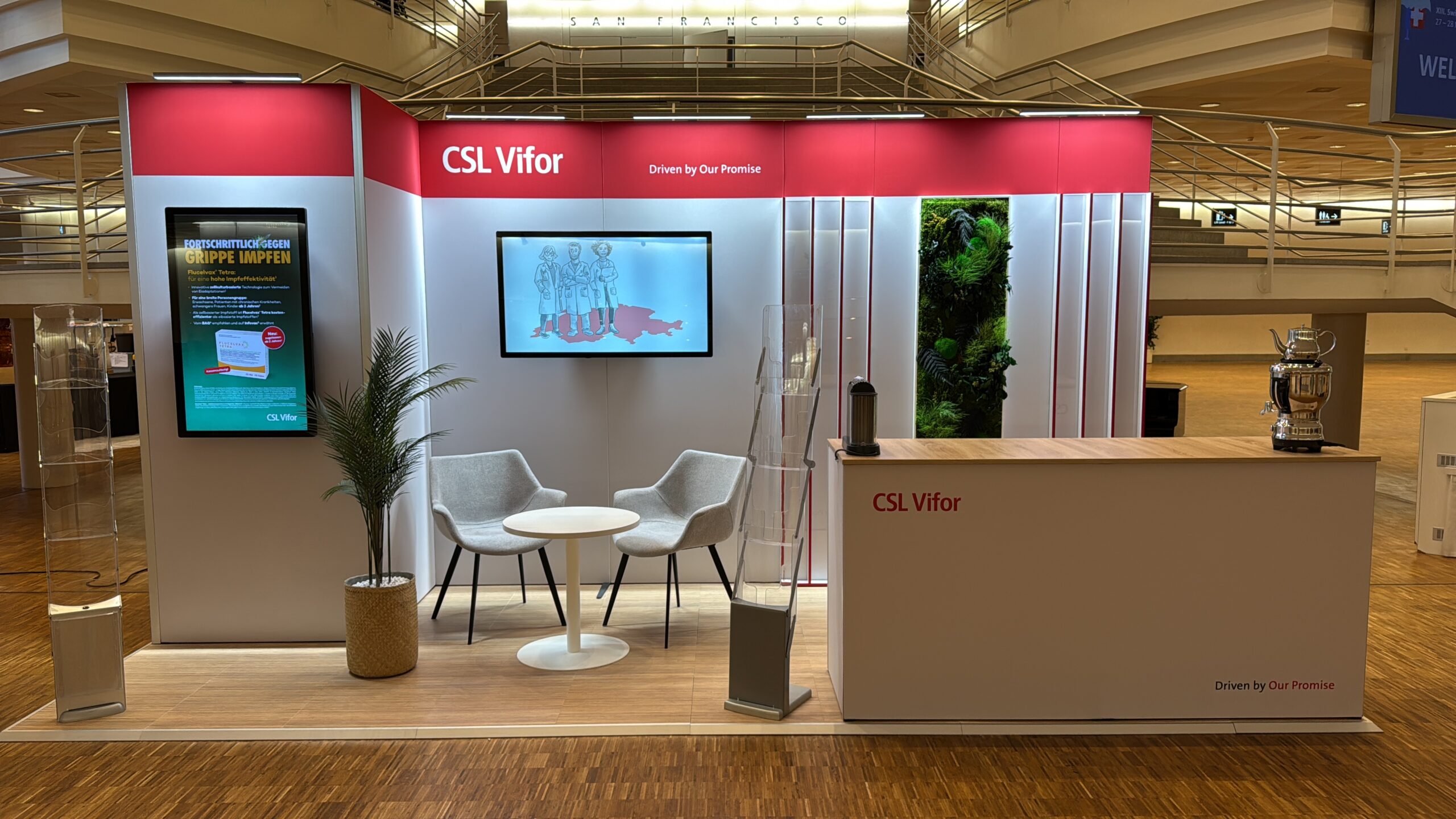 Stand d'exposition à Bâle