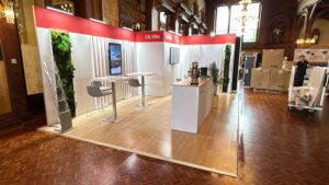 Stand d'exposition pour centre de congrès en panoramic h-line