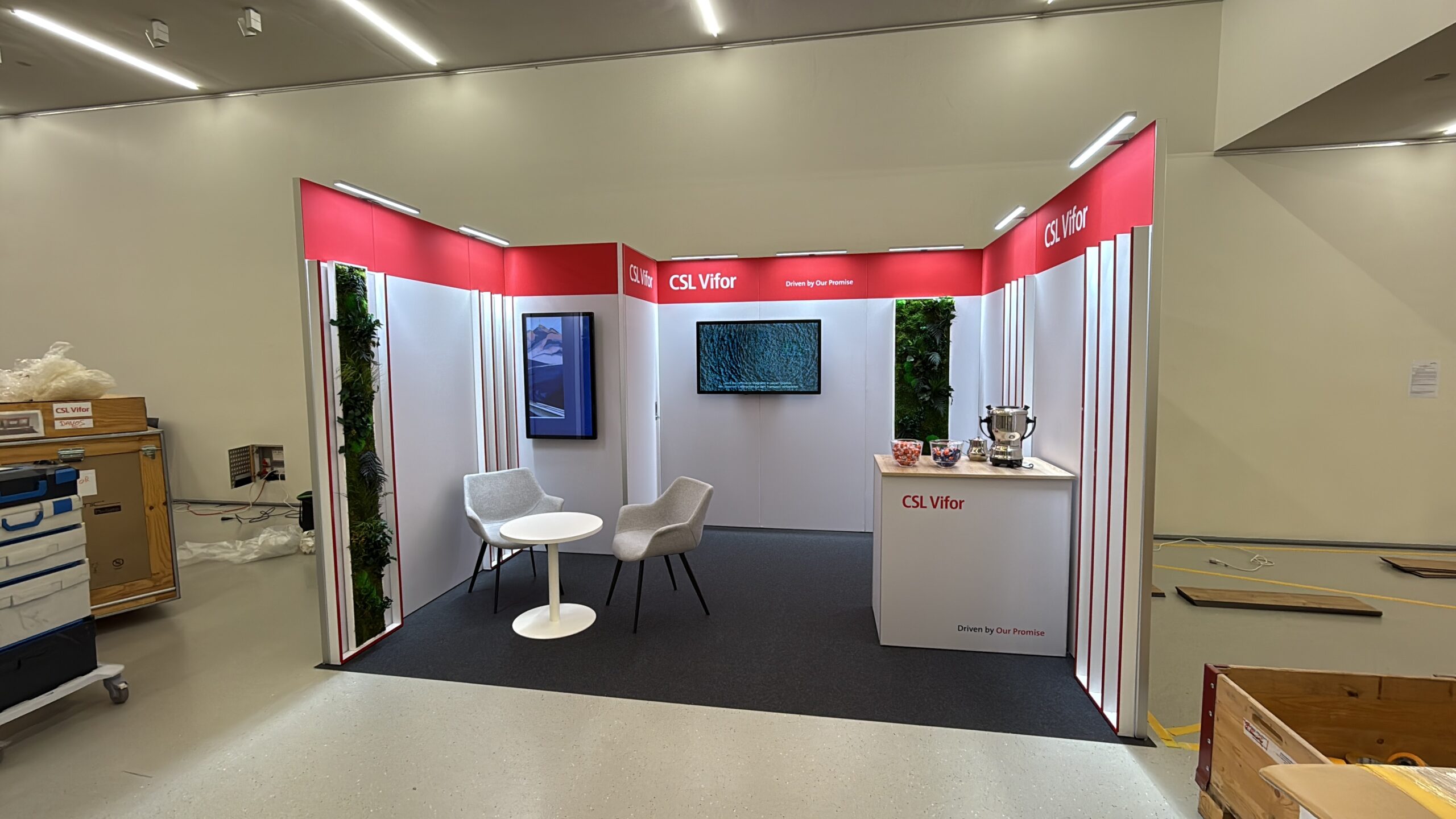 Stand de salon d'exposition en panoramic h-line