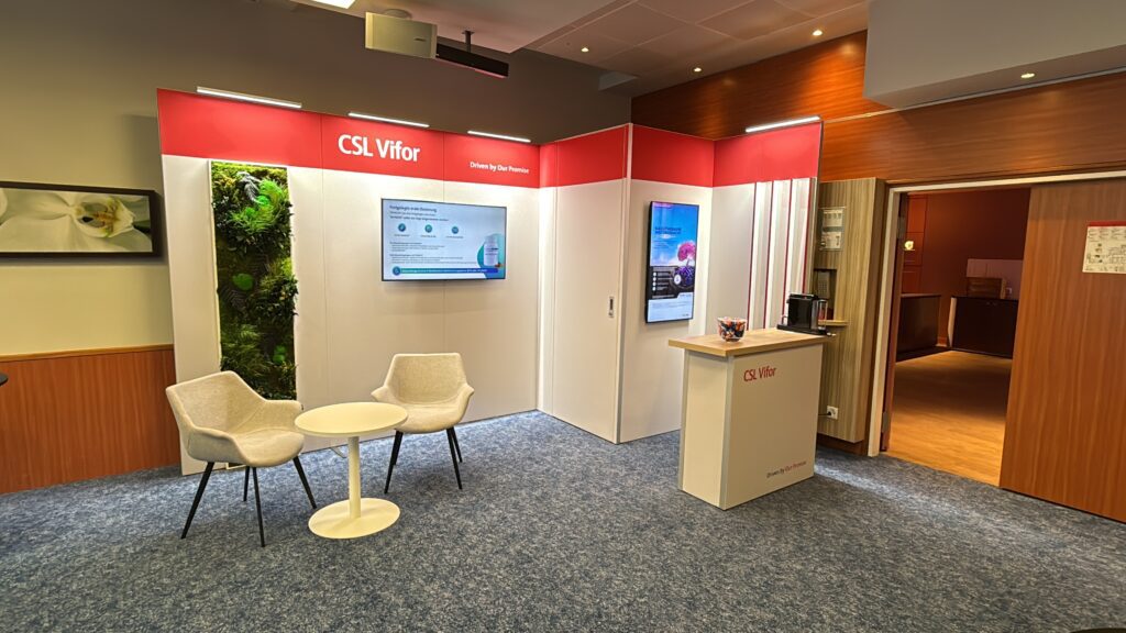 Petit stand d'exposition en panoramic h-line dans Hotel à Zurich