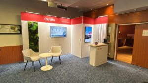 Petit stand d'exposition en panoramic h-line dans Hotel à Zurich