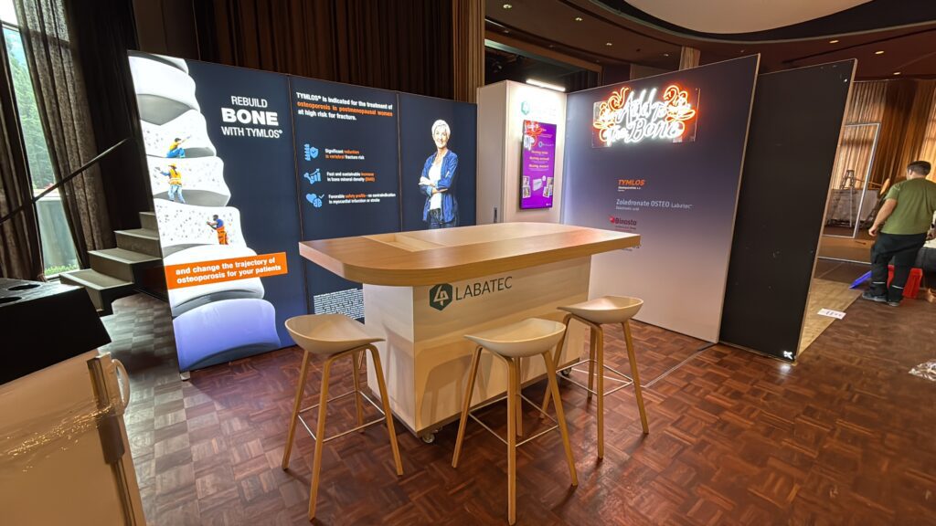 Stand de salon avec Lightframe mini