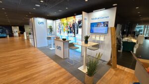 Stand d'exposition pour congrès pharma avec Medical Corner