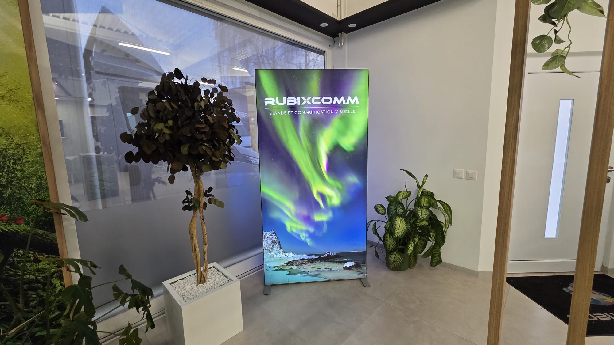 Caisson lumineux avec visuel