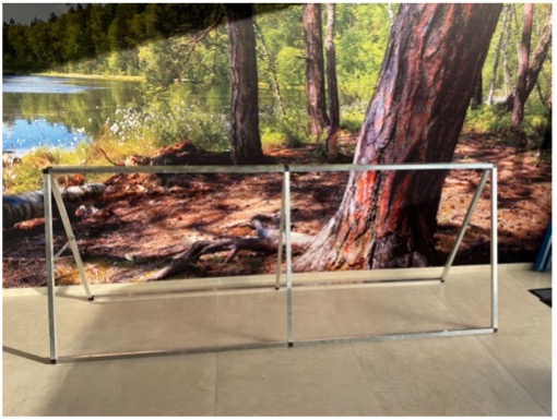 Chevalet porte bâche 250×100