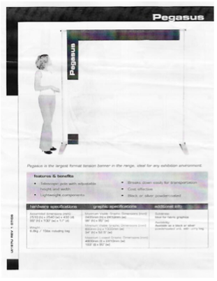 Porte drapeau Pegasus