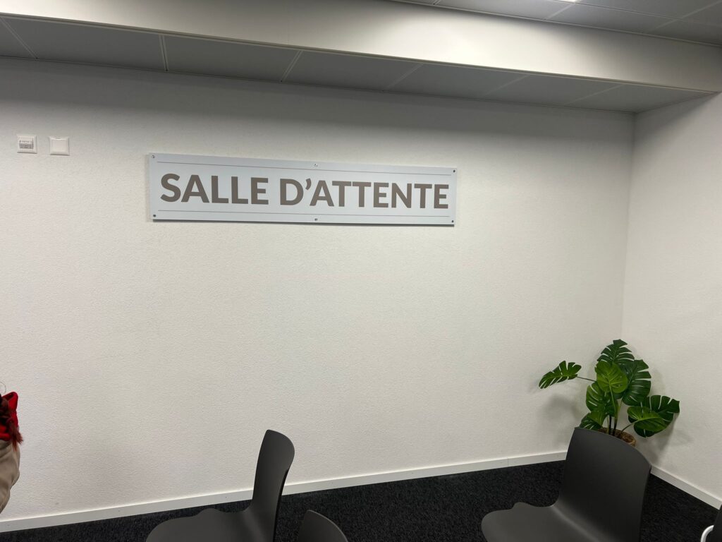 Signalétique salle d'attente