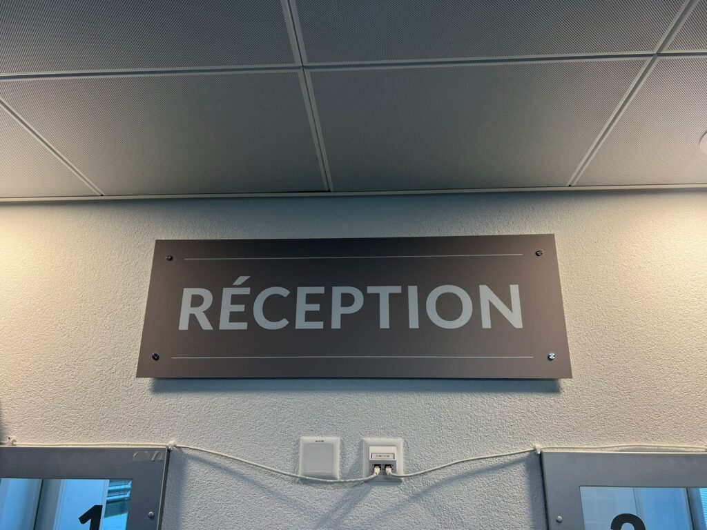 Signalétique pour reception
