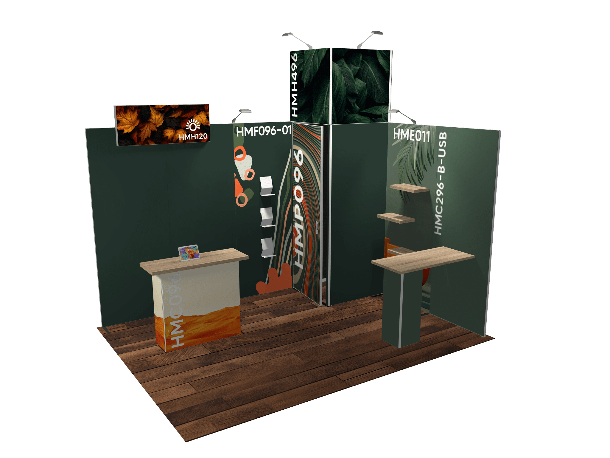 Création graphique d'un stand d'exposition