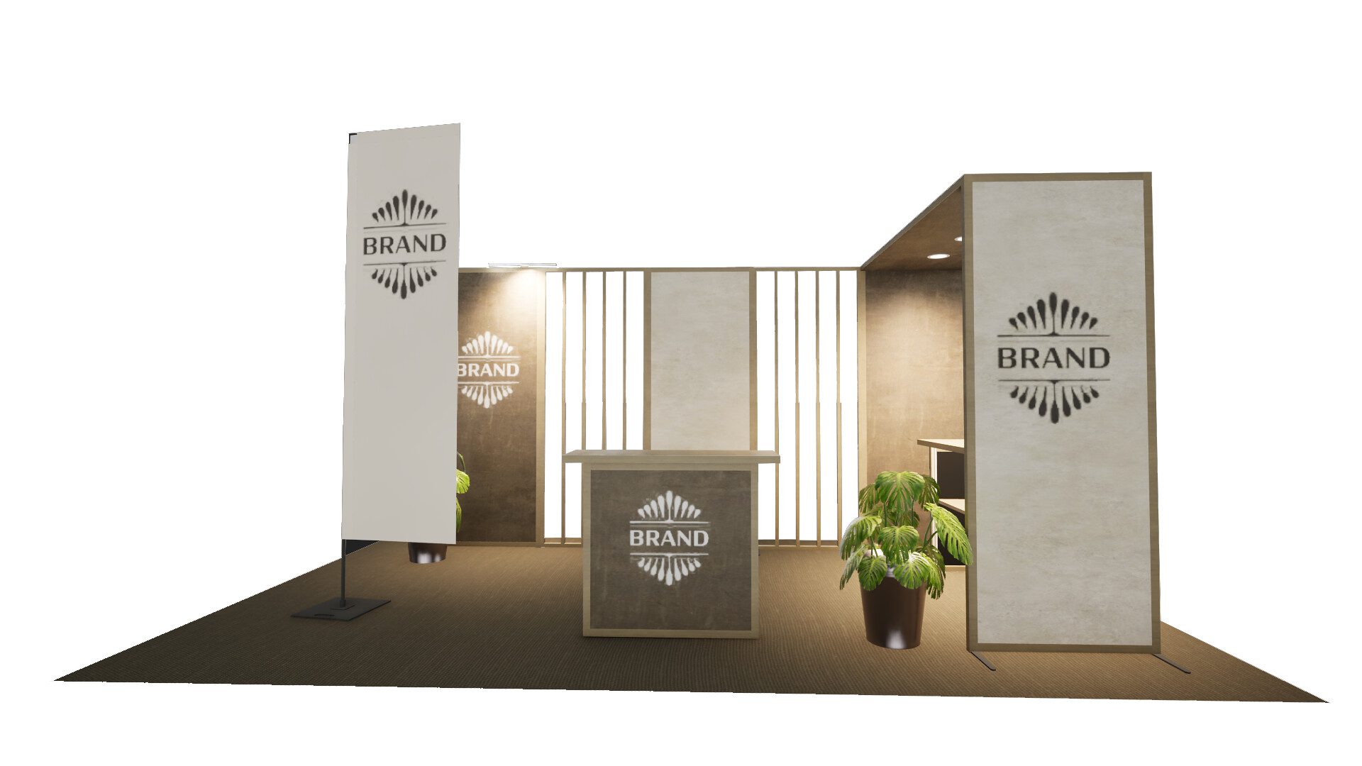 Création graphique d'un stand d'exposition à Lausanne