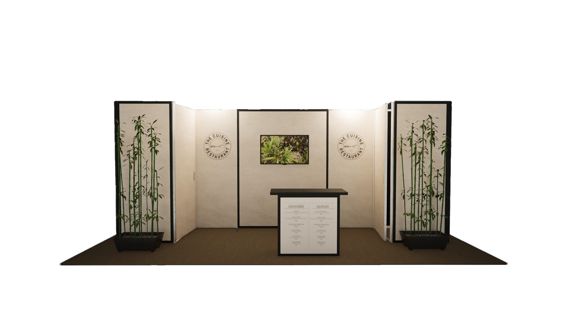 Création graphique d'un stand d'exposition à Geneve