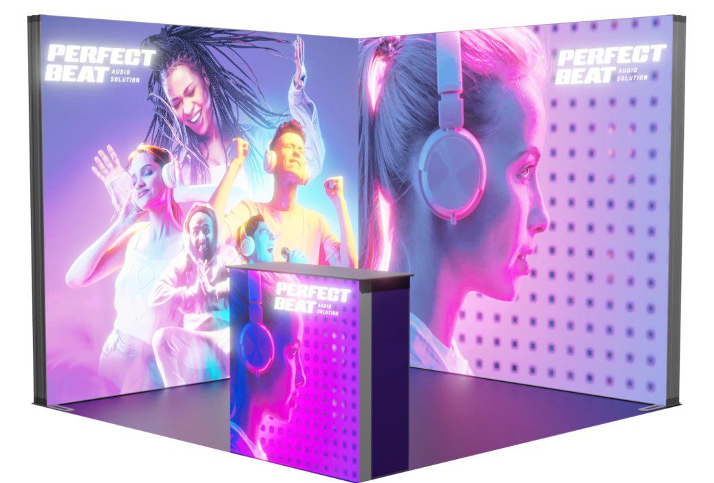 Lightframe booth Stande d'exposition en Lightframe a Lausanne